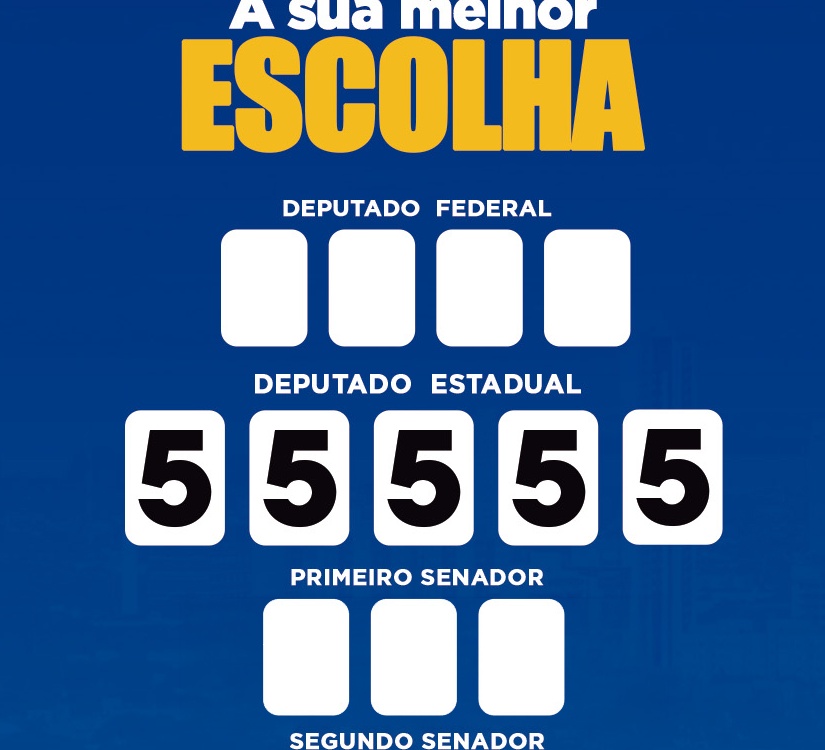 Cola Eleitoral Oficial César Halum 55555